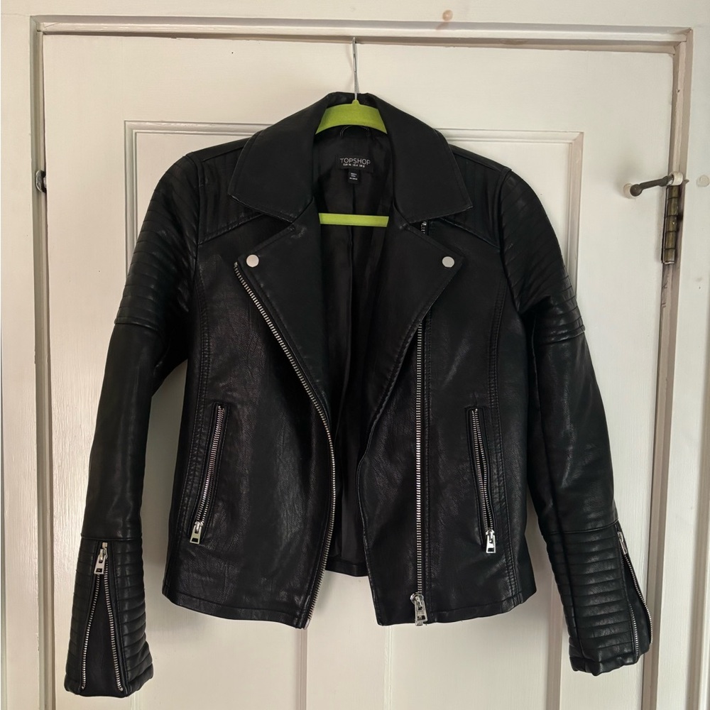 Black Faux Leather Jacket